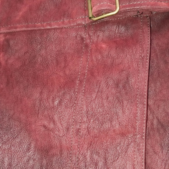 Free People Ari Wrap Skirt Wine Size 12 - Picture 2 of 10